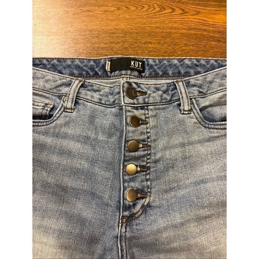 Kut from the Kloth Reese ankle straight leg denim jeans 12 - Picture 3 of 8